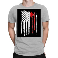 Vintage American Viking Usa Flag  Humor 70s T-shirt | Artistshot