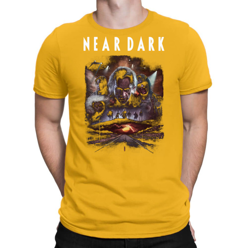 Graphic Near Digital Design Horror Films Darks Poster Classic Gift Yel T-shirt | Artistshot