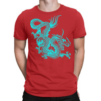 Turquoise Chinese Dragon T-shirt | Artistshot