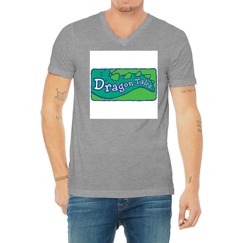 Dragon Tales Poster Girl V-neck Tee | Artistshot