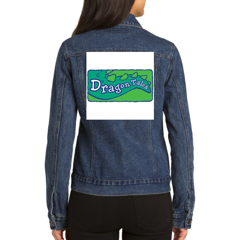 Dragon Tales Poster Girl Ladies Denim Jacket by yagoubpontyb | Artistshot