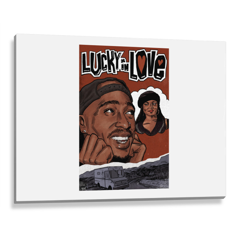 Poetic Justice  Lucky In Love  Cute Cool Metal Print Horizontal | Artistshot