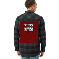 Professional Binge Watcher Poster Cute Flannel Shirt | Artistshot