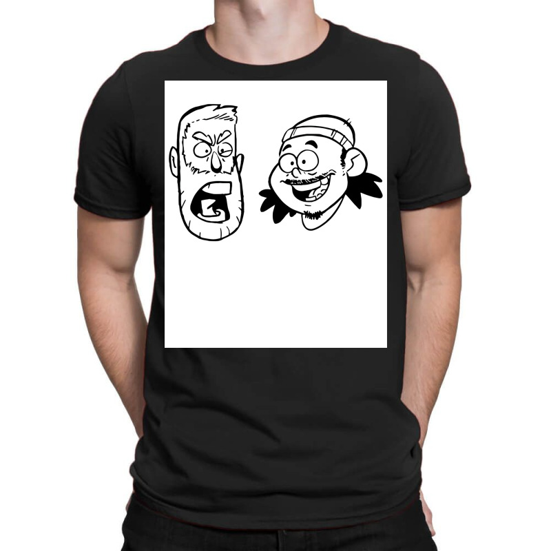 Black And White Art Andrew Santino Amp Bobby Lee Poster Boy T-shirt | Artistshot