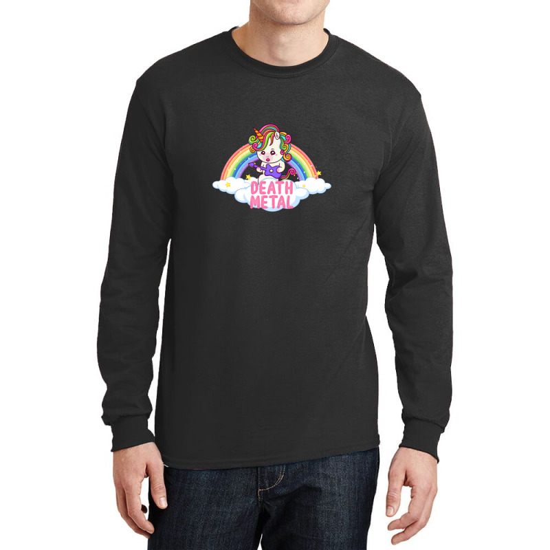 Heavy Death Metal Unicorn 1 Long Sleeve Shirts | Artistshot