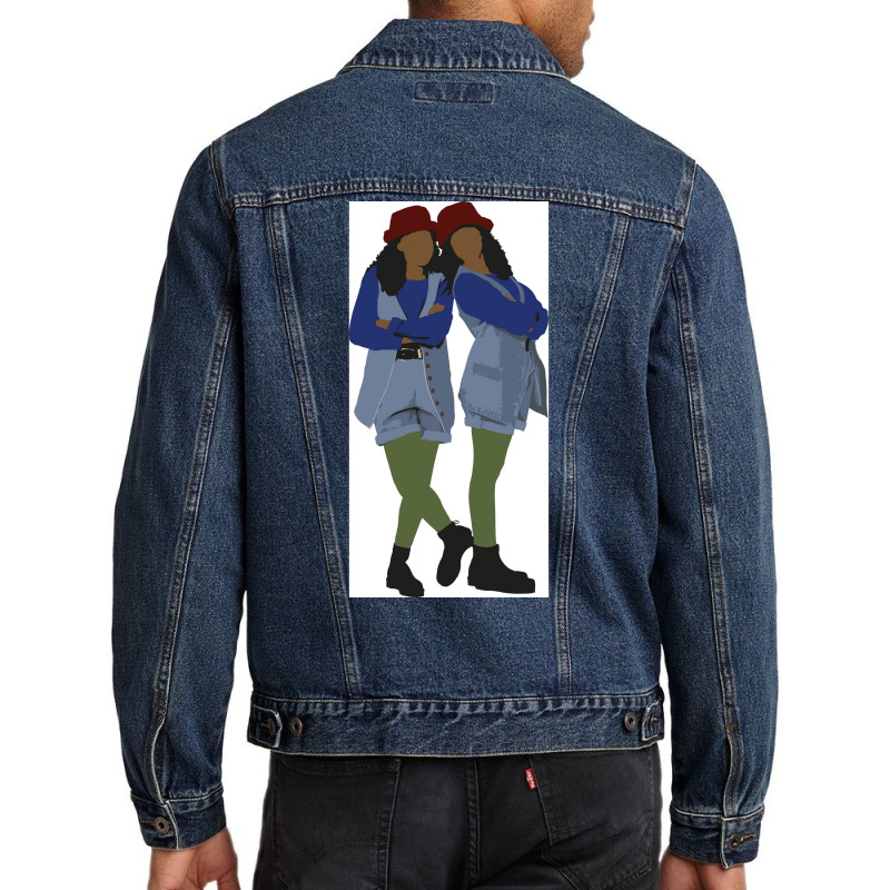 Tia Tamera Sister Sister Poster Gift Men Denim Jacket | Artistshot