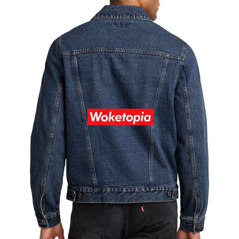 Woketopia Battle The Moral Ground Men Denim Jacket by JosePaniagua | Artistshot