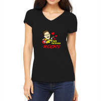 Official Jack Hartmann Rocks Short Sleeve Gift Halloween Day1 Women's V-neck T-shirt | Artistshot