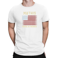 Mathis Last Name Surname American Flag Family T-shirt | Artistshot