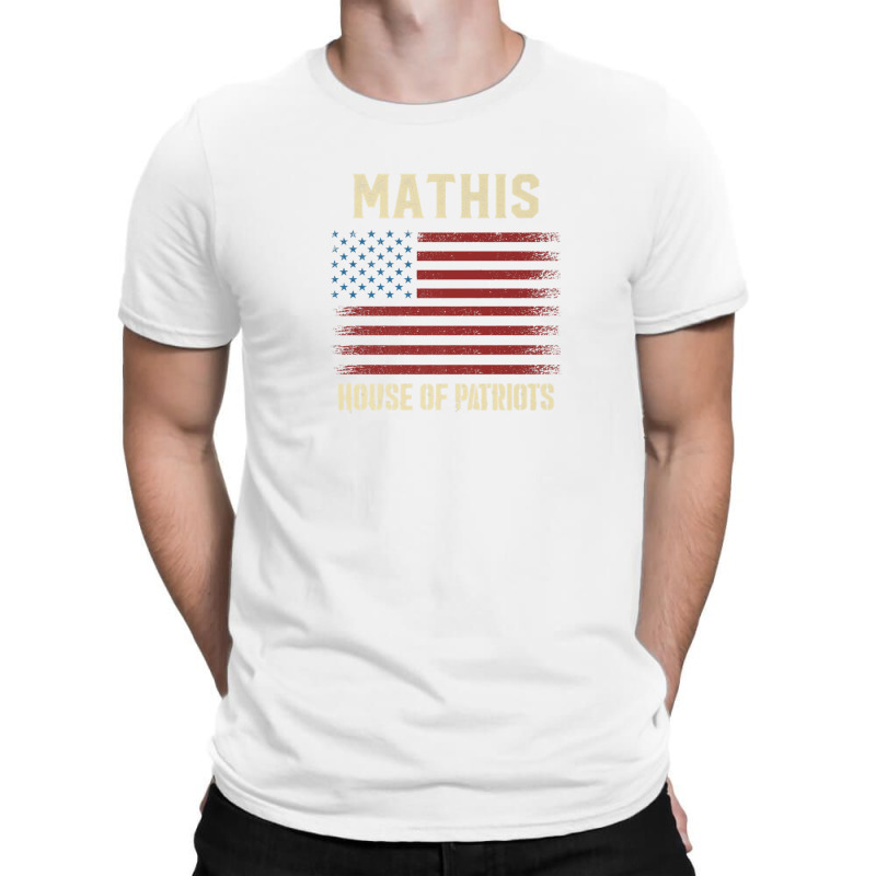 Mathis Last Name Surname American Flag Family T-shirt | Artistshot