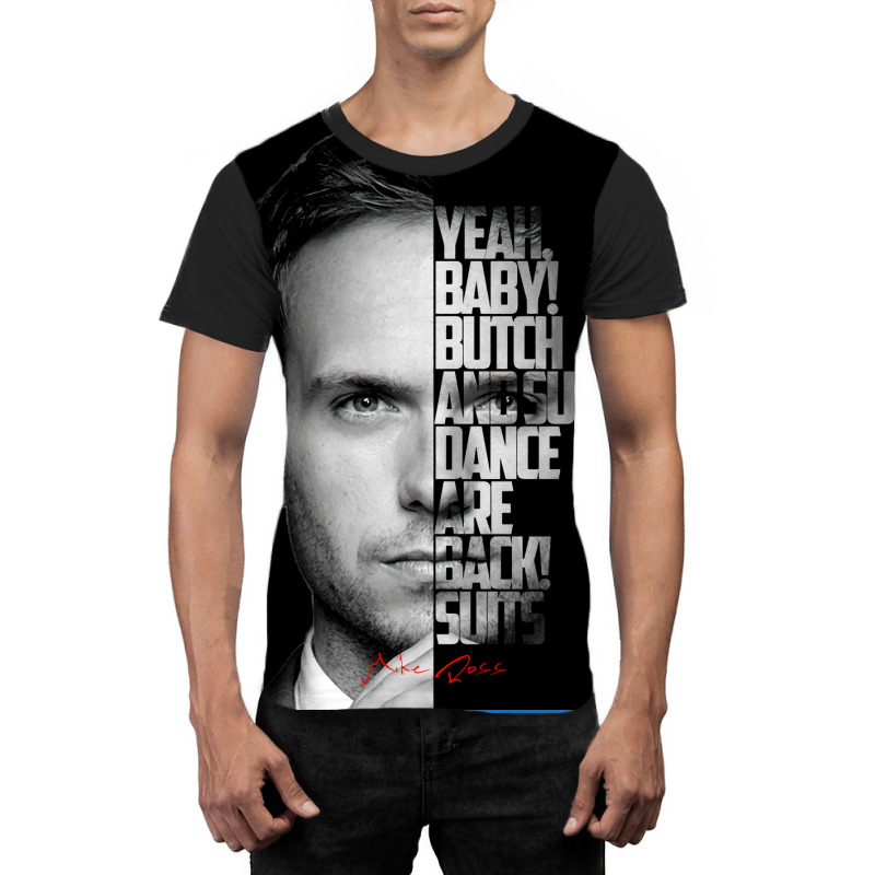 Black And White Mike Ross Quote Poster Love Graphic T-shirt by sivelslebeckl | Artistshot