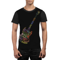 Guitar Typology No Background Graphic T-shirt | Artistshot