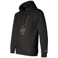 Guitar Typology No Background Champion Hoodie | Artistshot