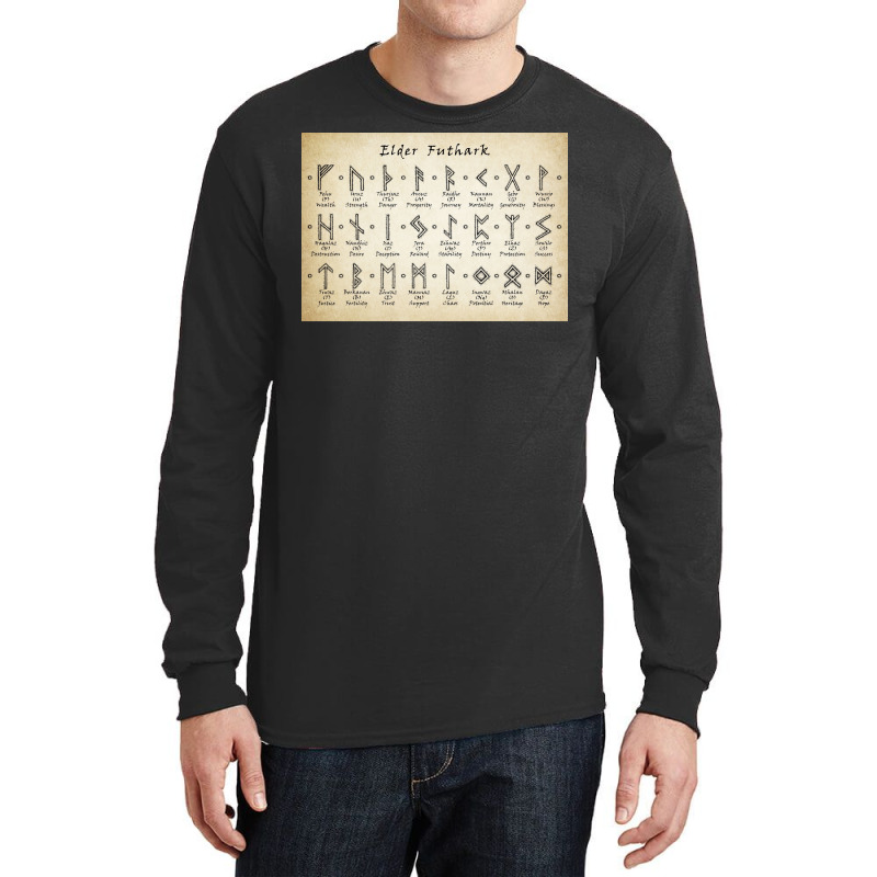 Elder Futhark  Aesthetic Stars Blue Long Sleeve Shirts | Artistshot