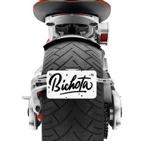 Bichota With Stars Motorcycle License Plate | Artistshot