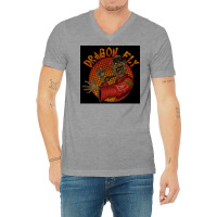 Dragon Fly Silince Retro Poster Nature V-neck Tee | Artistshot