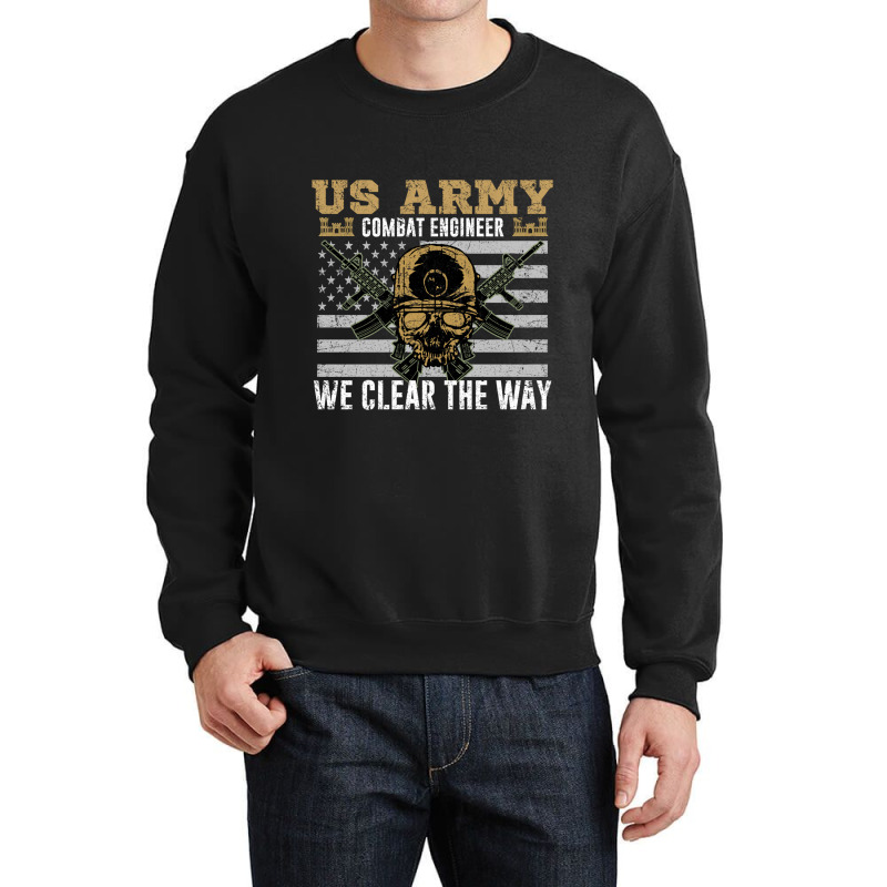 Vintage Us Army Combat Engineer 12b Military Pride Gift Idea Pullover  Crewneck Sweatshirt by SamuelTABraun | Artistshot