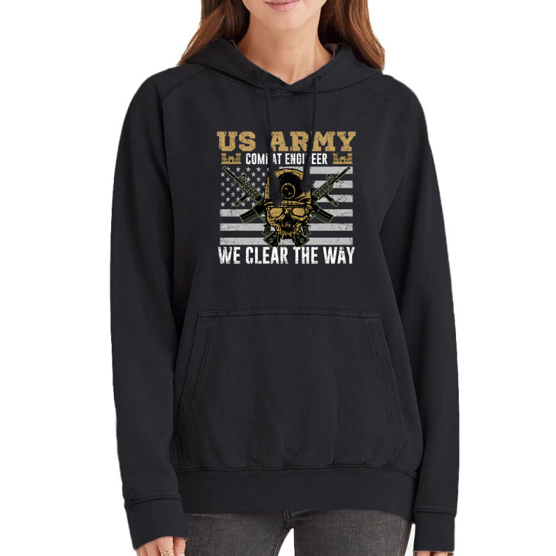 Vintage Us Army Combat Engineer 12b Military Pride Gift Idea Pullover  Vintage Hoodie by SamuelTABraun | Artistshot