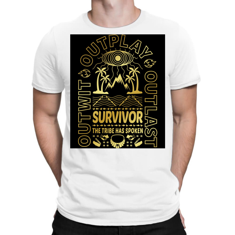 Golden Retro Survivor Poster Gift T-Shirt by sivelslebeckl | Artistshot