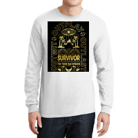 Golden Retro Survivor Poster Gift Long Sleeve Shirts | Artistshot