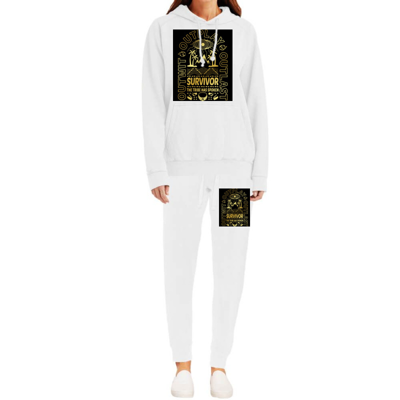 Golden Retro Survivor Poster Gift Hoodie & Jogger set by sivelslebeckl | Artistshot