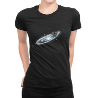 You Are Here Milky Way Ladies Fitted T-shirt | Artistshot