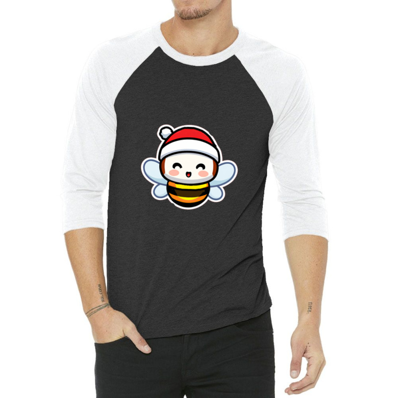 Save The Bee! Bee Christmas.png 3/4 Sleeve Shirt | Artistshot