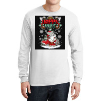 Happy Yule Viking Husky Dog Christmas  Quote Red Long Sleeve Shirts | Artistshot