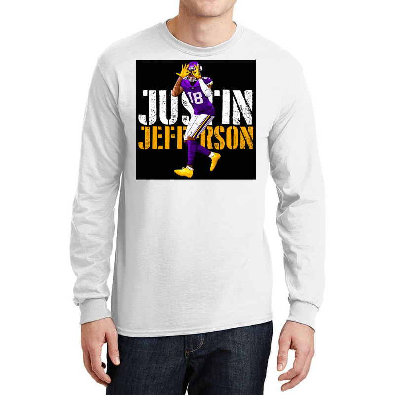 Justin Jefferson  Boy Vintage Long Sleeve Shirts | Artistshot