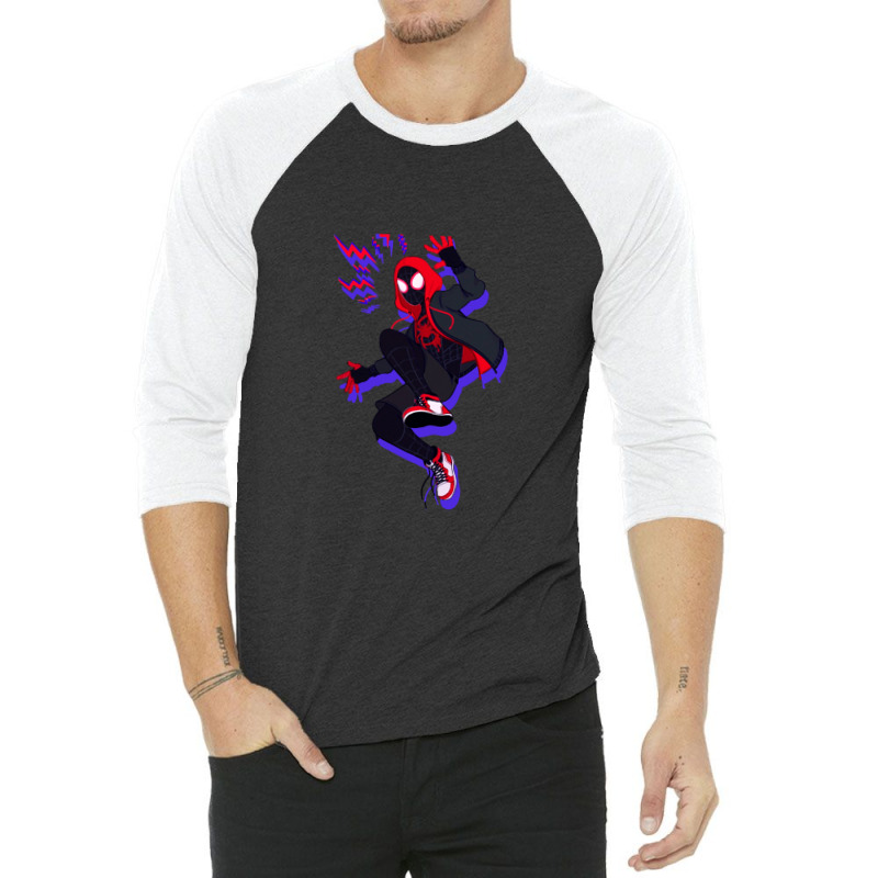 Miles Morales Spiderverse 3/4 Sleeve Shirt by BrendaAndersonClayton | Artistshot