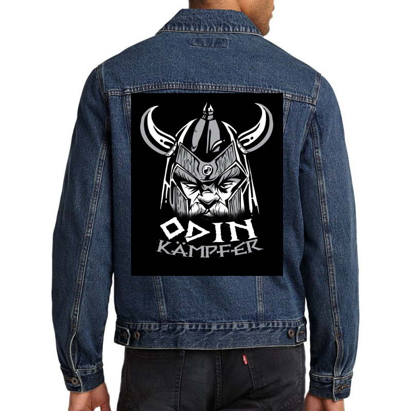 Odin Fighter  Retro Retro Men Denim Jacket | Artistshot