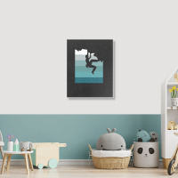 Climbing Bouldering 1 Portrait Canvas Print | Artistshot