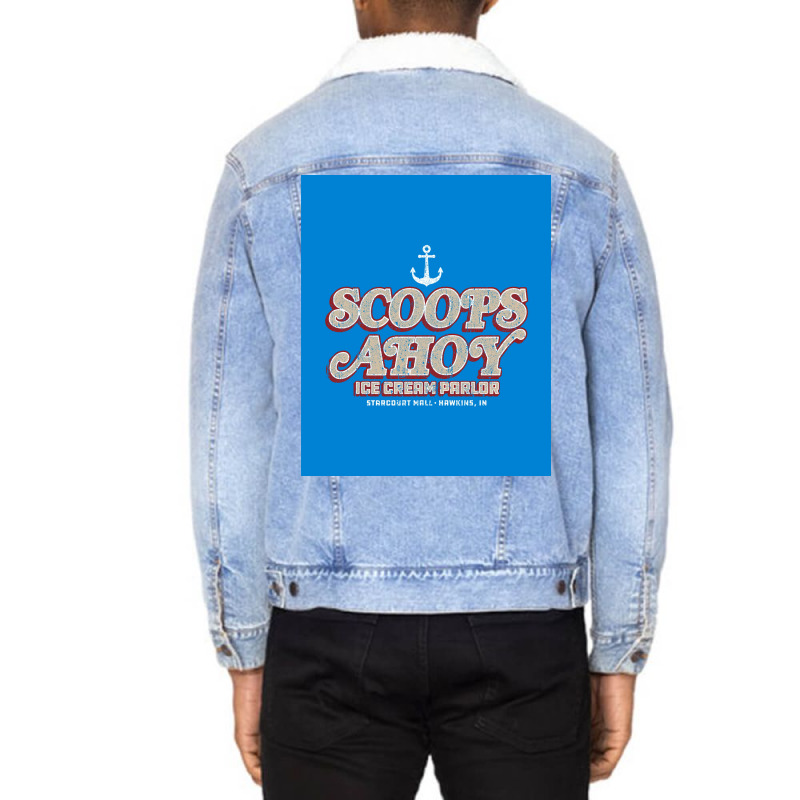 Sa Ice Cream Poster Aesthetic Unisex Sherpa-Lined Denim Jacket by ajidkannurp | Artistshot