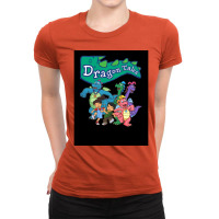 Dragon Tales Graphic Poster Stars Ladies Fitted T-shirt | Artistshot