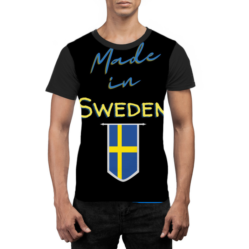 Swedish Flag Stockholm Viking Gift Funny Sweden  Vintage Retro Graphic T-shirt | Artistshot