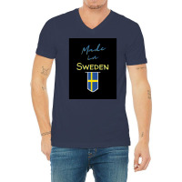 Swedish Flag Stockholm Viking Gift Funny Sweden  Vintage Retro V-neck Tee | Artistshot