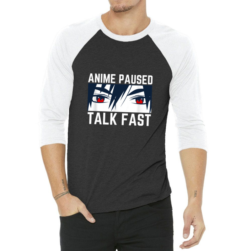 Anime Quote  Ask Me About Anime 3/4 Sleeve Shirt | Artistshot