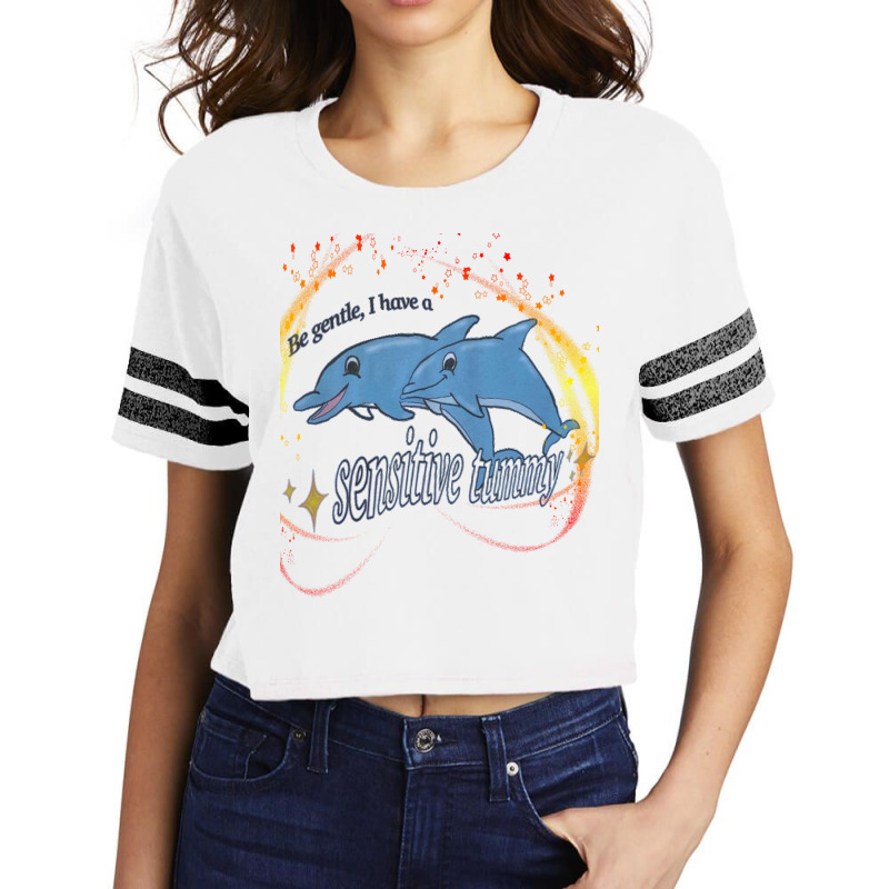 Be Gentle I Have A Sensitive Tummy Scorecard Crop Tee by EMA-all | Artistshot