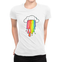 Newcloud Overlay Rainbow Ladies Fitted T-shirt | Artistshot