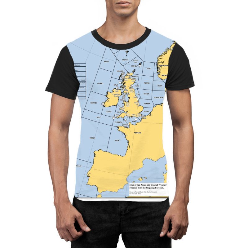 Uk Shipping Forecast Map  70s Aesthetic Graphic T-shirt | Artistshot