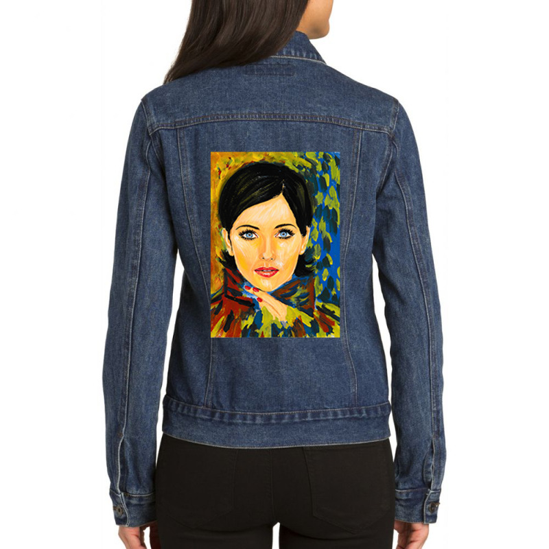 Natalie Imbruglia Ladies Denim Jacket by CAMMIGRAHAM | Artistshot