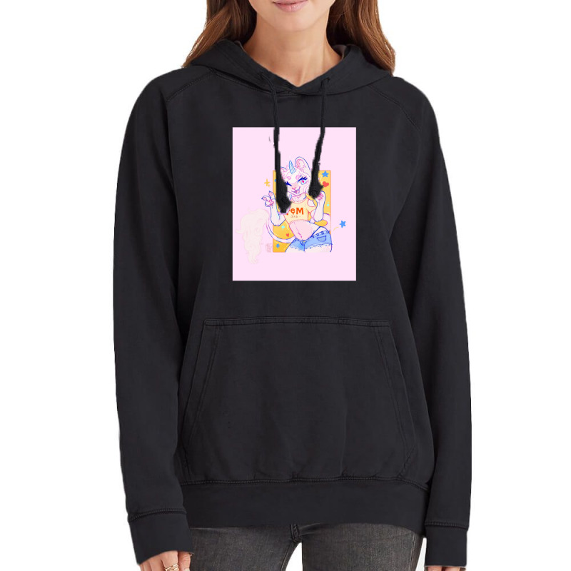 Femme Feline Graphic Vintage Hoodie | Artistshot