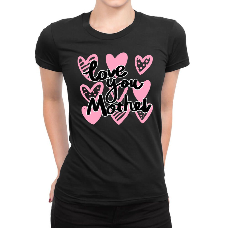 Mother S Day Pink Love Ladies Fitted T-Shirt by Kimochi | Artistshot