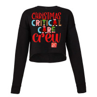 Christmas Critical Care Crew Nurse Tech & Aide Assistant Er T Shirt Cropped Sweater | Artistshot