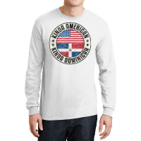 Dual Citizenship American Dominican Republic Usa Flag T Shirt Long Sleeve Shirts | Artistshot