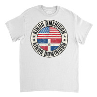 Dual Citizenship American Dominican Republic Usa Flag T Shirt Classic T-shirt | Artistshot