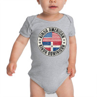 Dual Citizenship American Dominican Republic Usa Flag T Shirt Baby Bodysuit | Artistshot