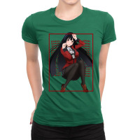 Yumeko Jabami Red Edgy Overload Ladies Fitted T-shirt | Artistshot