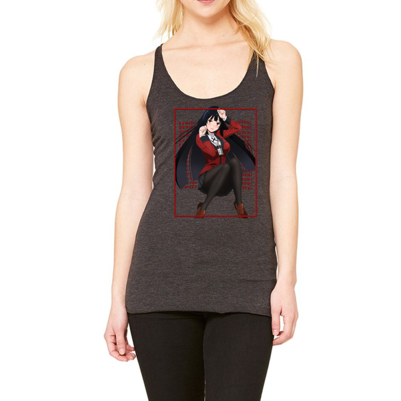 Yumeko Jabami Red Edgy Overload Racerback Tank by yustycicianc | Artistshot