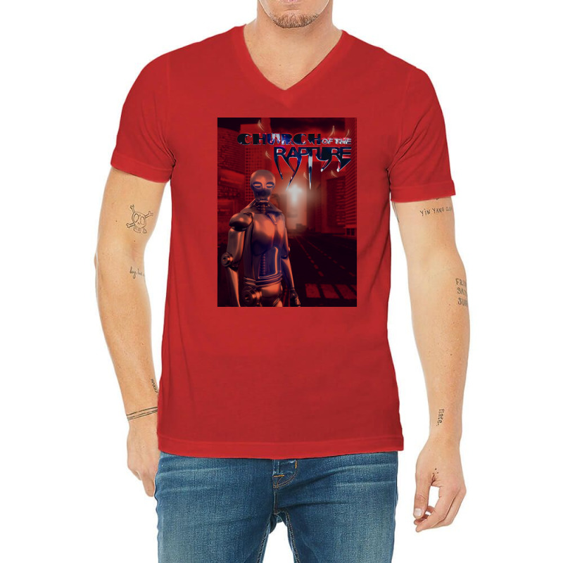 Church Of The Rapture  Premium Hippie Stars V-Neck Tee by doveriilskeh | Artistshot